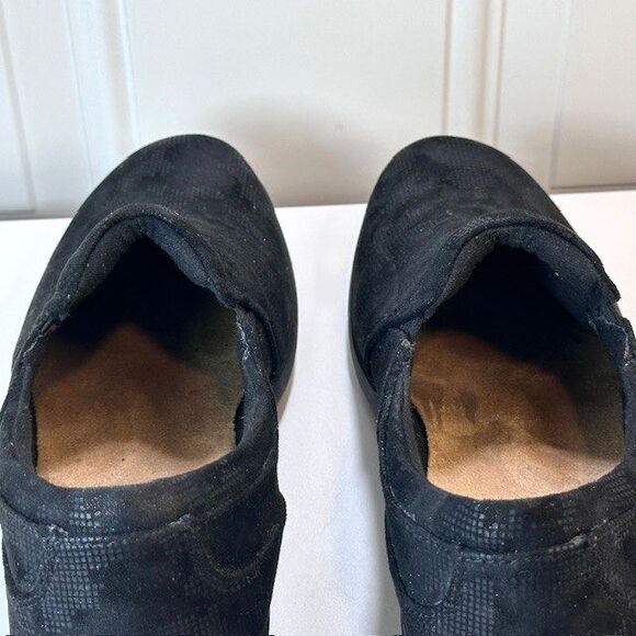 CLARKS Talene Pace Women's Loafers US Size 11 / UK 8.5D Black Lace Print Comfort - Picture 3 of 12